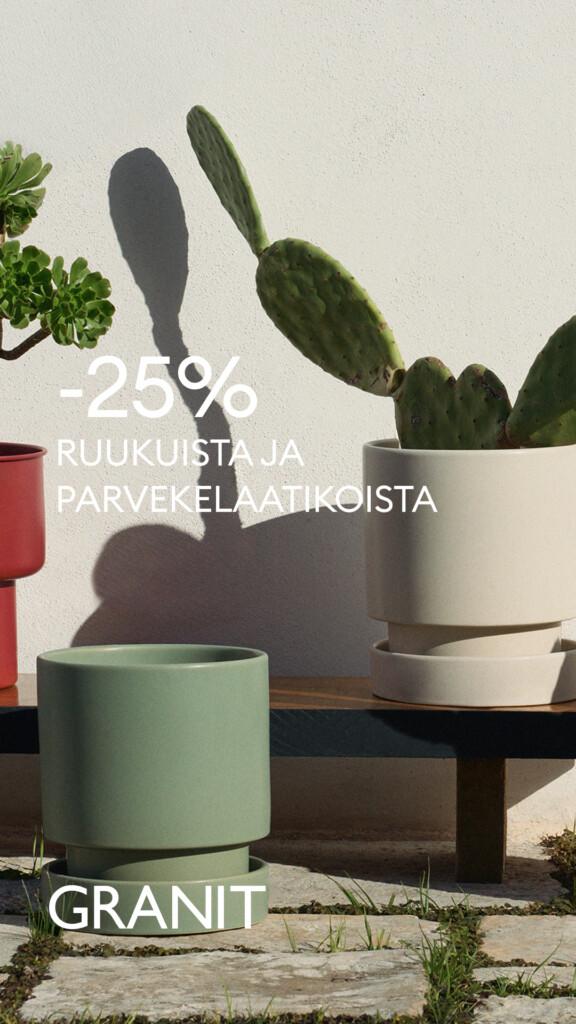 KUKKARUUKUT JA PARVEKELAATIKOT -25% KUN OSTAT 2 TAI ENEMMÄN