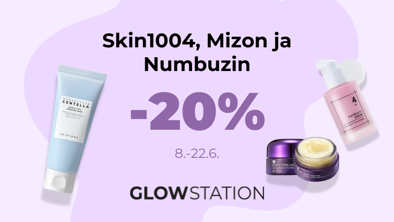 Skin1004, Mizon ja Numbuzin -20%