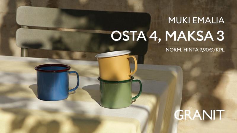 Emali mukit osta 4 maksa 3