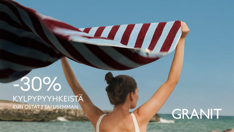 Kylpypyyhkeet -30% kun ostat 2 tai useamman