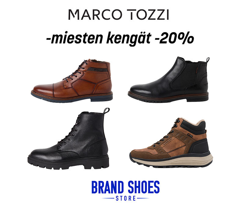 Marco Tozzi -miesten kenkämallisto